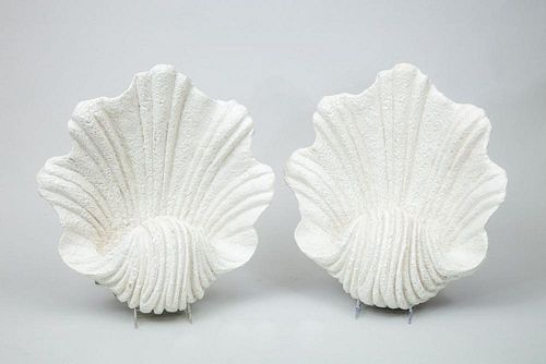 Pair of Shell-Form Wall Sconces