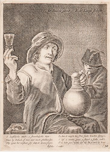 Dutch School, 17th Century, Seven Framed Prints, Including Works Ascribed to Allaert van Everdigen, Nicolaes Berchem, Karel du Jardin