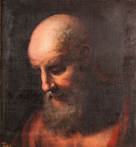 Manner of Peter Paul Rubens (Flemish, 1577-1640)      Head of a Bearded Man