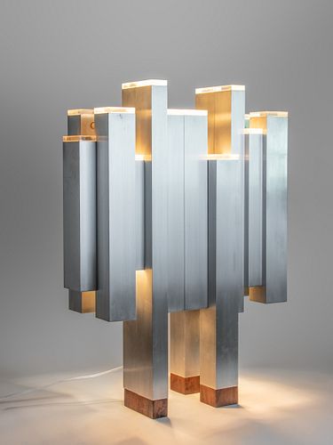 Gaetano Sciolari, Attribution
(Italian, b. 1927)
Sculptural Floor Lamp