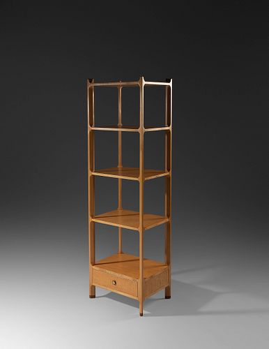 After Edward Wormley
American, Early 21st Century
Etagere with Drawer, Indiana for Modern, USA