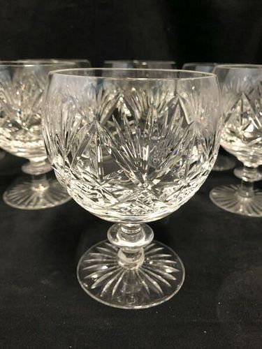 SET OF 6 WEBB AND CORBETT ENGLAND WATER GOBLETS