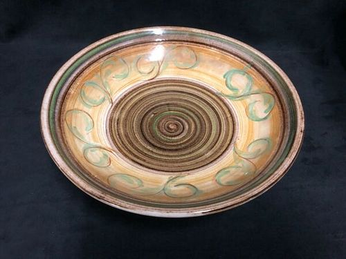POTTERY BOWL HAND MADE AND SIGNED J -GLYN COLLEDGE-ENGLAND