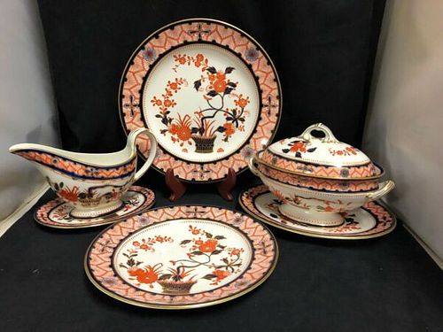 LARGE- 86 pieces- ROYAL CROWN DERBY DINNER SET CHANDOS - 1883