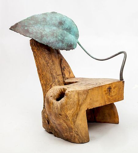 20th Century School: Stump and Leaf-Form Chair