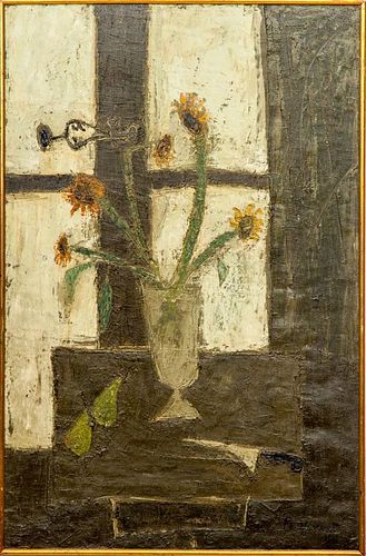 Philippe Bonnat (b. 1929): Untitled (Vase of Flowers)