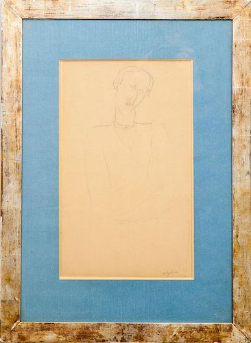 After Amedeo Modigliani (1884-1920): Portrait of a Man