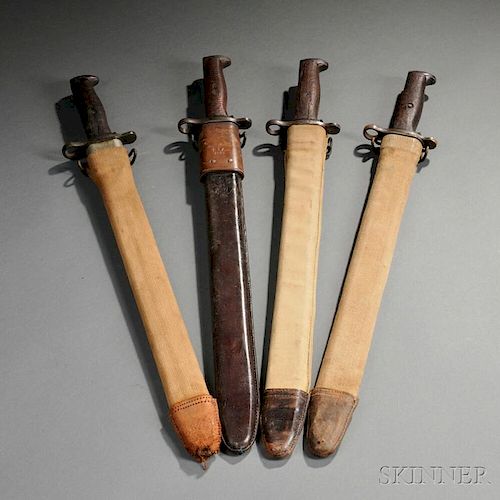 Four Model 1905 Bayonets with Scabbards