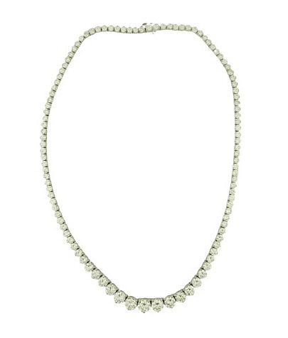 31.00ct Diamond Tennis Necklace E-F VVS1-VS1