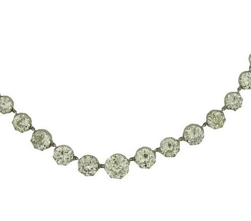 42.07ct European Cut Diamond Necklace
