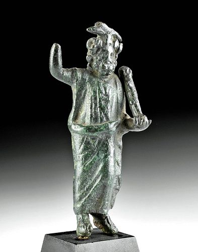 Published Roman Bronze Serapis-Zeus-Ammon-Herakles