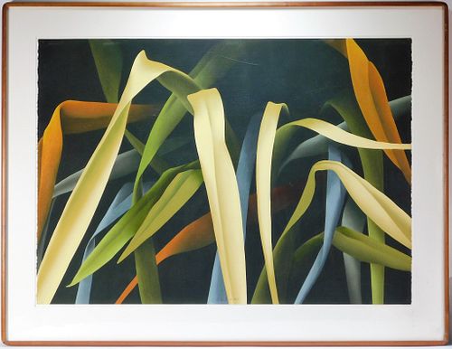 LARGE Elizabeth Rickert Modern Sawgrass Painting