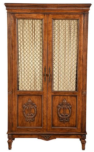 Italian Neoclassical Style Grille Door Cabinet