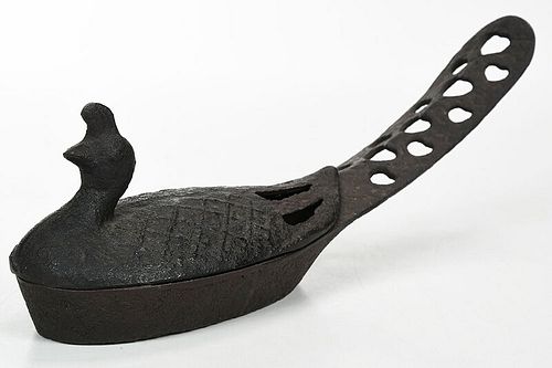 Japanese Cast Iron Bird Form Vessel