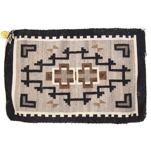 Navajo Two Grey Hills Rug by Nellie Johns