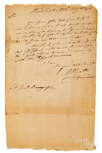 William Heath signed handwritten letter