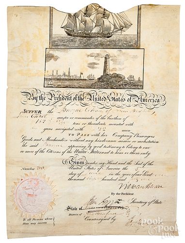 Martin Van Buren signed whaling ships passage