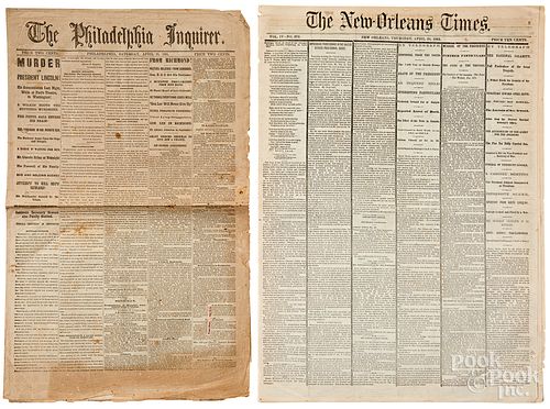 The Philadelphia Inquirer, Lincoln assassination