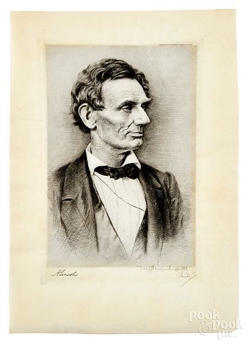Signed Otto Schneider, Abraham Lincoln proof