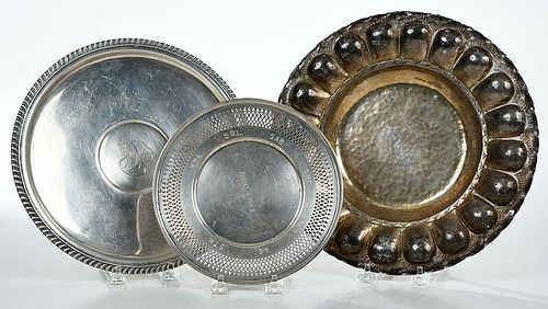 Three Sterling Plates