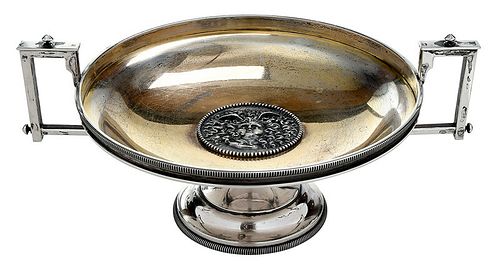 Sterling Tazza with Medusa Medallion