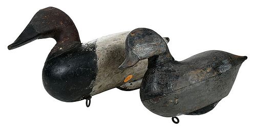 Two Mid Atlantic Duck Decoys, John Henry Downes