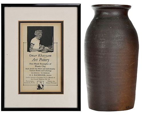 Monumental Signed, Stamped and Dated, Bachelder Jar