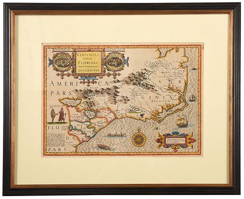 Hondius & Mercator - Virginiae Item et Floridae