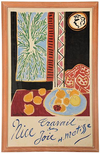 Henri Matisse 1947 Travel Poster