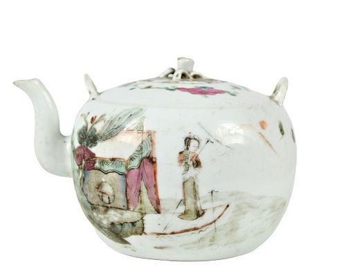 Chinese Porcelain Antique Famille Rose Teapot