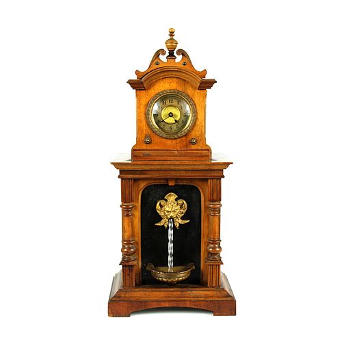 Fountain Cabinet Novelty Clock Circa 1880