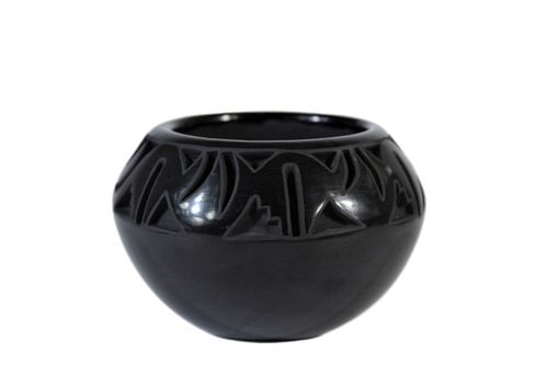 Marie Suazo Santa Clara Pueblo Blackware Small Jar