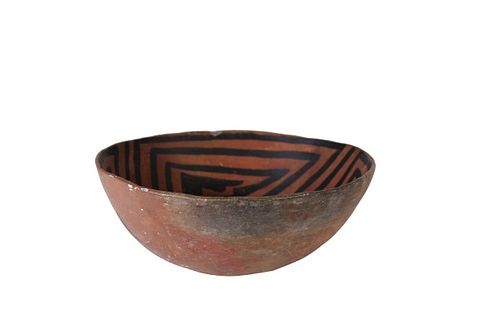 Native American & Southwestern Acoma Pottery Bowl