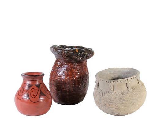 (3) Native American & Southwestern Pottery Jars