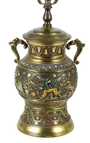 Chinese Cloisonne Lamp