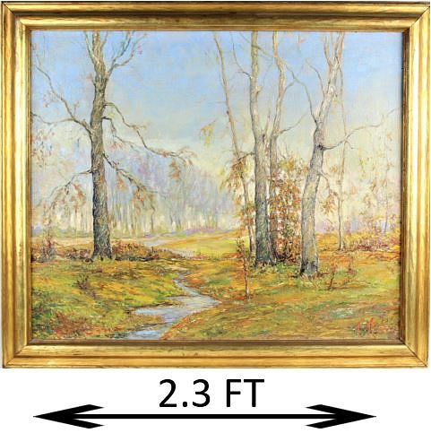 Landscape Painting, Oil on Canvas