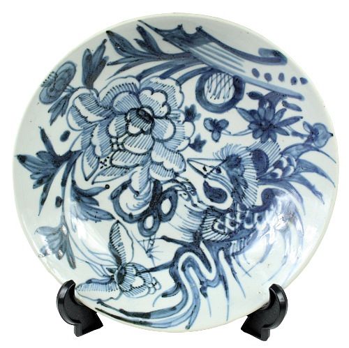 Blue and White Porcelain Plate