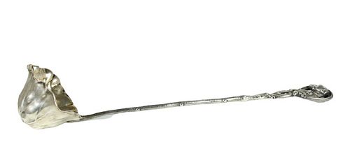 Rare European Silver Plated Punch Ladle