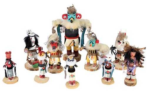 Small Hopi Hand Carved Kachina Doll Collection