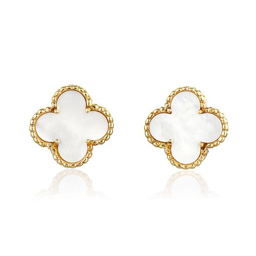 Van Cleef & Arpels Alhambra Mother of Pearl Earrings