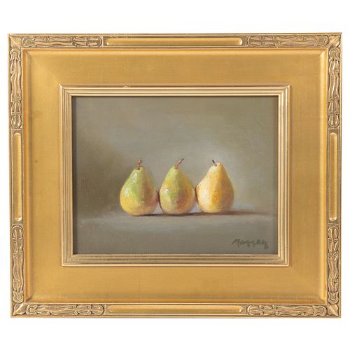 Massey. Still Life with Pears, Oil on Panel