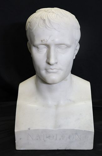 Large Finely Executed Marble Bust of Napoleon.