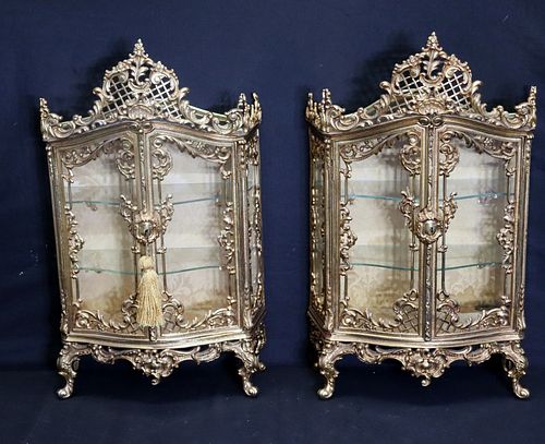 Vintage And Fine Quality Pair Of Gilt Metal
