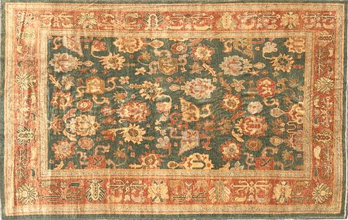 Vintage Oushak Hand Woven Carpet
