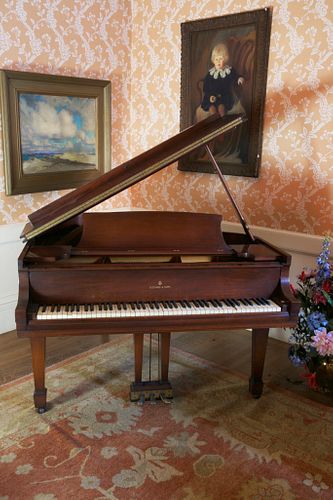 Steinway & Sons, New York Mahogany Baby Grand Piano, circa 1940