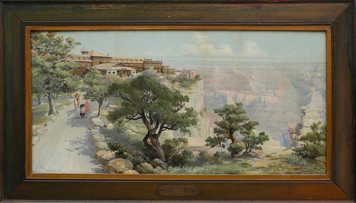 Louis Akin Color Chromolithograph “El Tovar – Grand Canyon – Arizona”