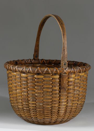 Nantucket Lightship Basket, circa 1860-1870