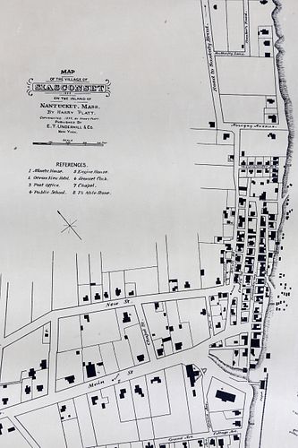 Scarce 1888 Map of The Village of Siasconset on The Island of Nantucket, Mass
