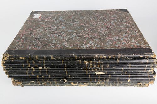 Group of 9 Bound Volumes of “Whalemen’s Shipping List and Merchant’s Transcript”