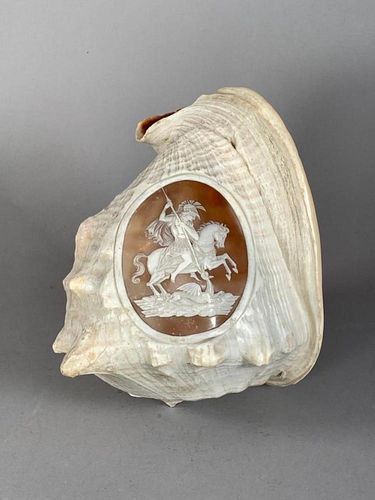 Italian Carved Cameo Shell, 19thc.